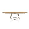 Mesa Louis Extensible Madera/Cristal Bontempi