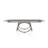 Mesa Louis Extensible Madera/Cristal Bontempi