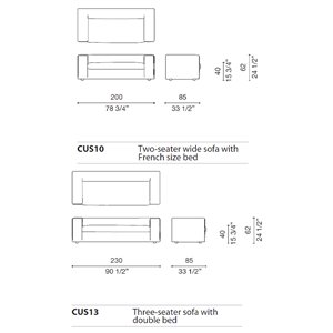 Sofá cama Cuba 25 Cappellini