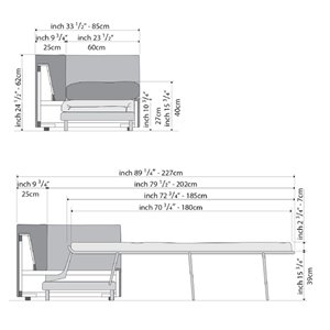 Sofá cama Cuba 25 Cappellini