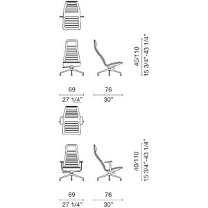 Silla Lotus Attesa Cappellini