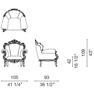 Butaca Proust Geometrica Cappellini
