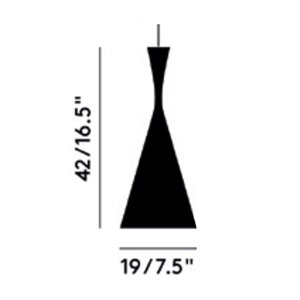 Lámpara suspensión Beat Tall Tom Dixon