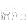 Silla AAC 222 tapizado frontal Hay