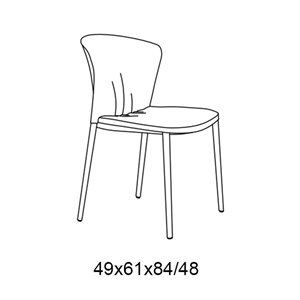 Silla Grace Acero Bontempi