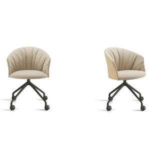 Sillón Copa base con ruedas Viccarbe