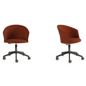 Sillón Copa base con ruedas Viccarbe