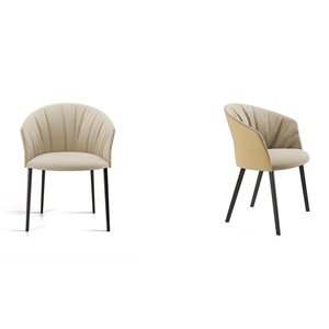 Sillón Copa base cuatro patas madera Viccarbe