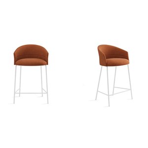 Taburete Copa cuatro patas metal Viccarbe