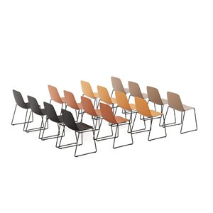 Silla Maarten base patín Viccarbe