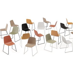 Silla Maarten base patín Viccarbe