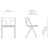 Silla Quadra tapizada Viccarbe