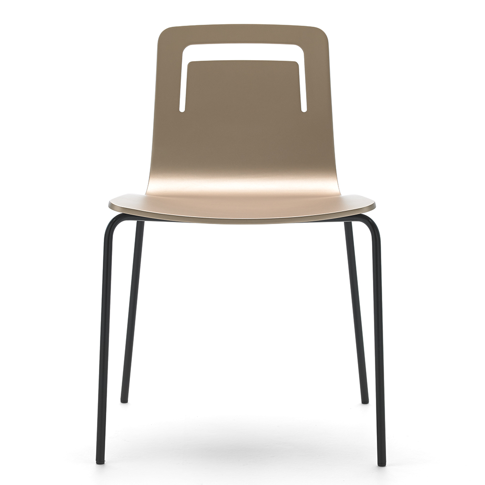 Silla Klip base cuatro patas Viccarbe