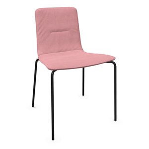 Silla Klip tapizada base cuatro patas Viccarbe