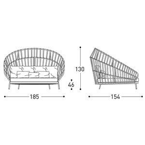 Daybed Emma Cross Varaschin
