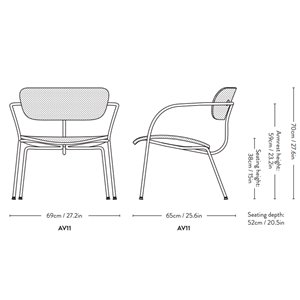 Sillón tapizado Pavilion &Tradition