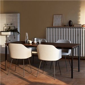 Silla Rely con brazos tapizada &Tradition