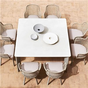 Mesa Plinto cuadrada Varaschin