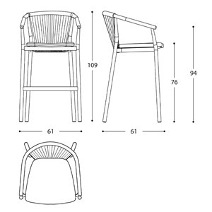 Taburete Smart Varaschin