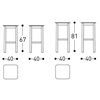 Taburete System Varaschin