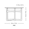 Mesa auxiliar Drop Leaf &Tradition