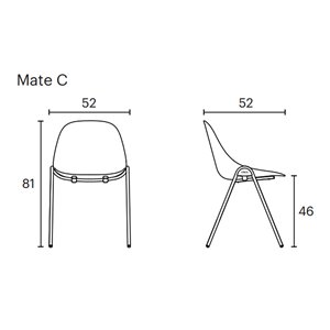 Silla Mate C Tapizada Enea