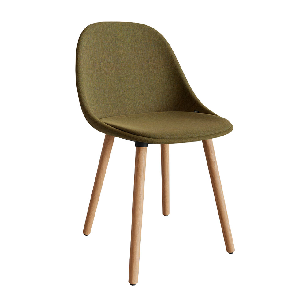 Silla Mate Wood tapizada Enea