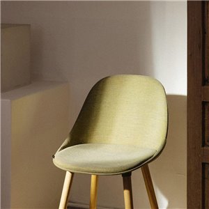Silla Mate Wood tapizada Enea