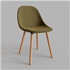 Silla Mate Wood tapizada Enea