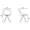 Silla Mate Spin wood tapizada Enea