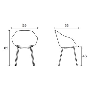 Silla Lore 4L tapizada Enea