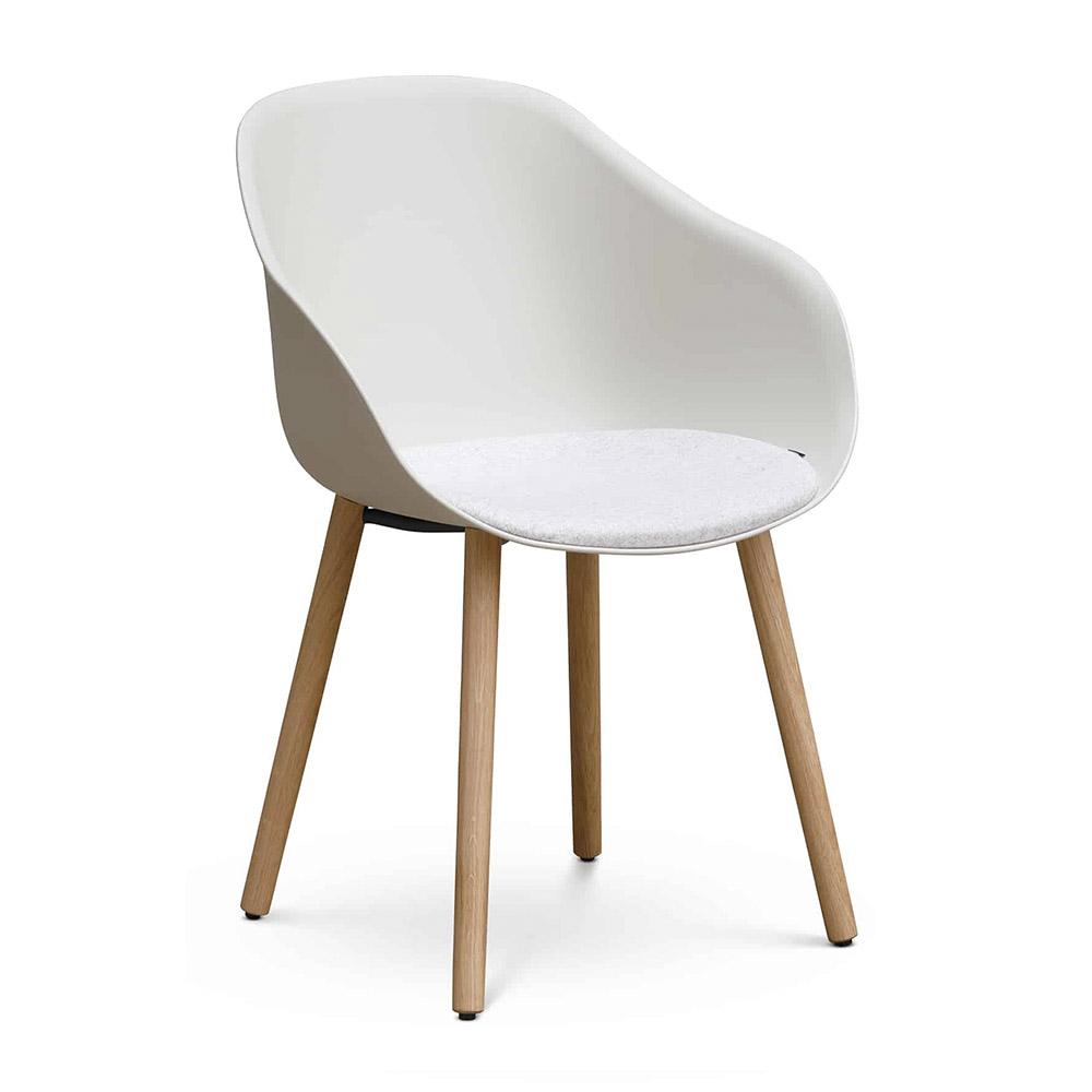 Silla Lore Wood con cojín polipropileno Enea