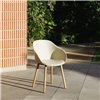 Silla Lore Wood con cojín polipropileno Enea