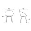 Silla Lore Wood tapizada Enea