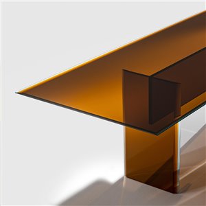 Mesa Bisel Glas Italia