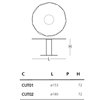 Mesa redonda Hub Cut Glas Italia