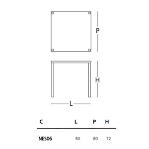 Mesa Nesting Glas Italia