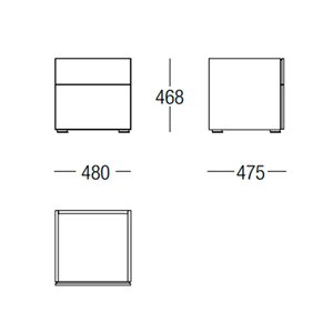 Mesita Cube MisuraEmme