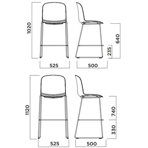 Taburete Relief Sled Infiniti