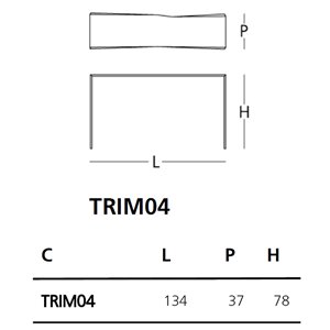 Consola Trim Glas Italia