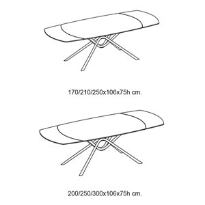 Mesa Air Redondeada Extensible Ingenia