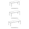 Mesa Aster Extensible Cerámica/Mármol Ingenia
