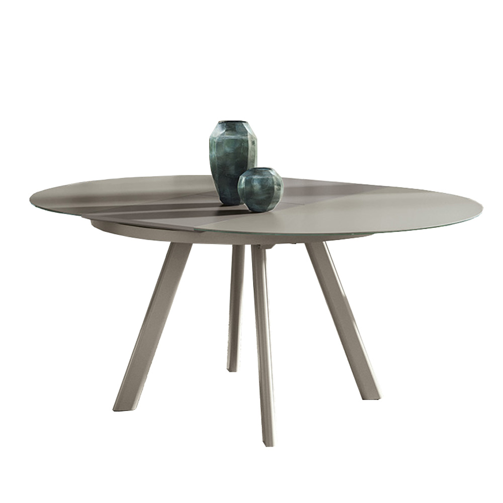 Mesa Brooklyn Redonda Extensible Cristal Ingenia