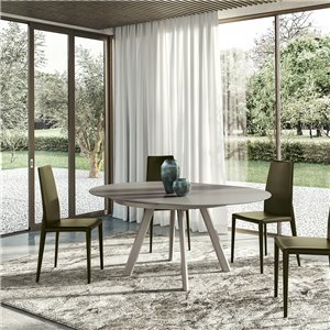 Mesa Brooklyn Redonda Extensible Cristal Ingenia