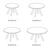 Mesa Brooklyn Redonda Cristal Ingenia