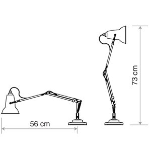Lámpara escritorio Original 1227 Mini Anglepoise