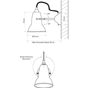 Lámpara de pared Original 1227 Anglepoise