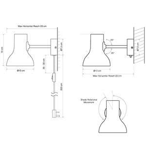 Lámpara de pared Type 75 Mini Anglepoise