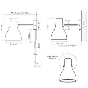 Lámpara de pared Type 75 Anglepoise