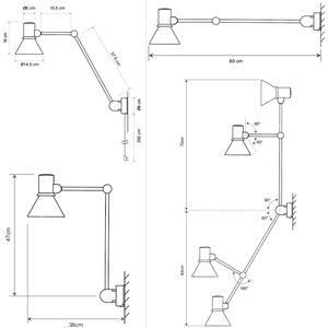 Lámpara de pared Type 80 W3 Anglepoise
